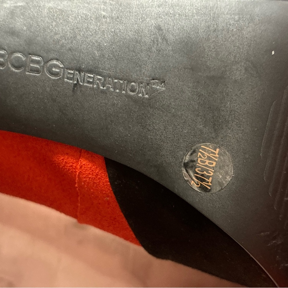 BCBGeneration, Black and Orange Platform Heels - image 11